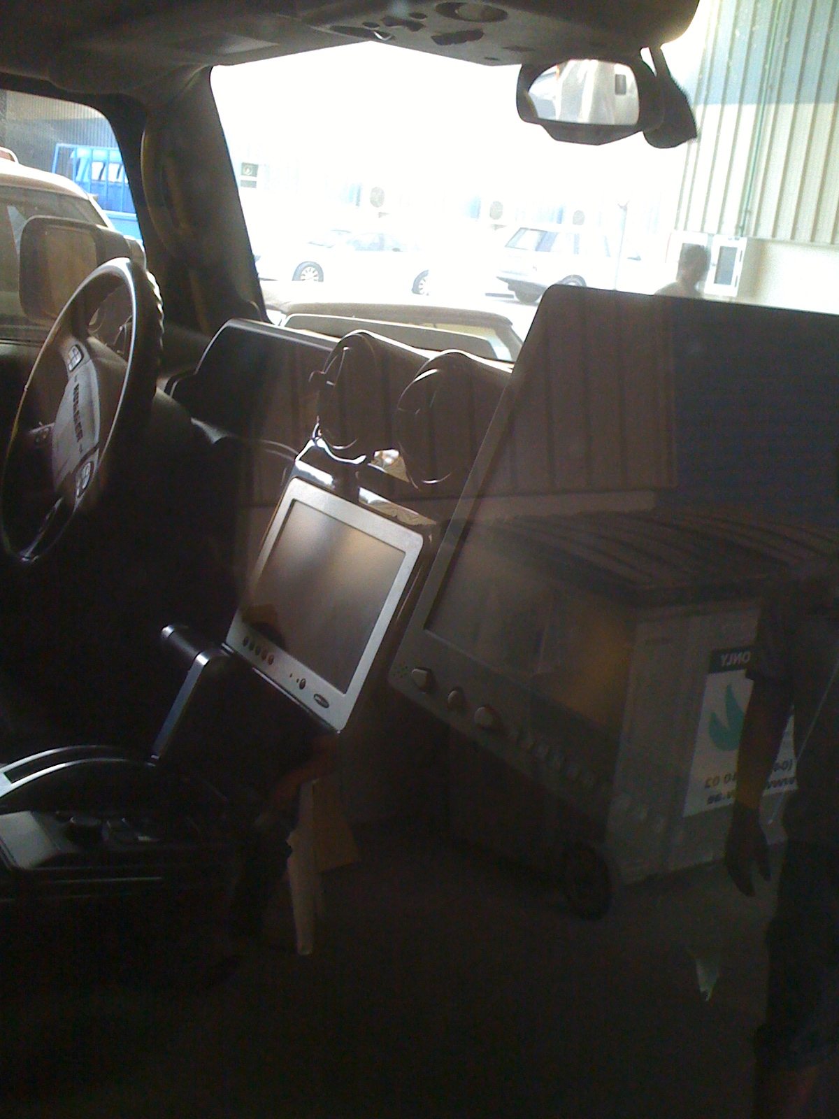 Cabin screens.