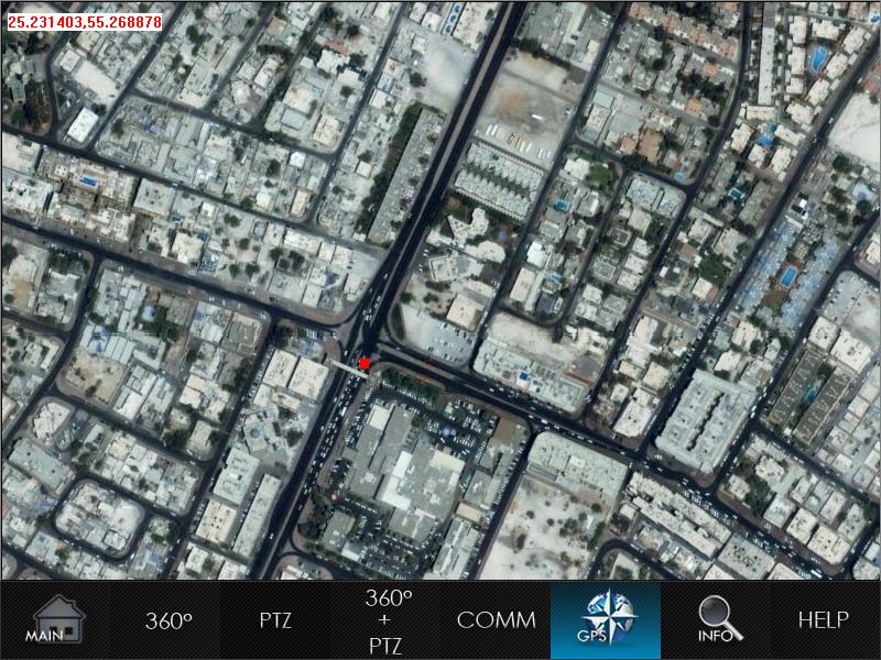 GPS view: every recording is geotagged.