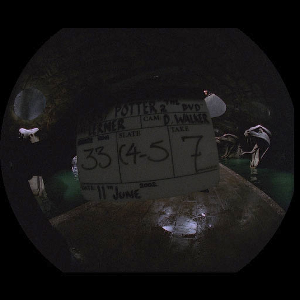 Frame 1: the slate inside the fisheye circle.