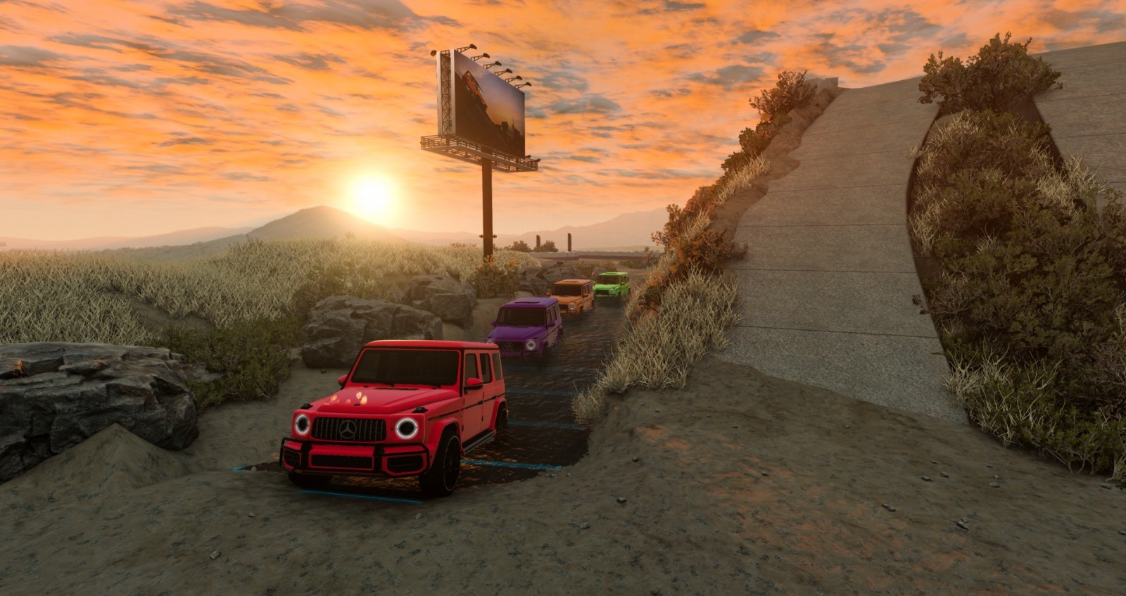 Sunset run.