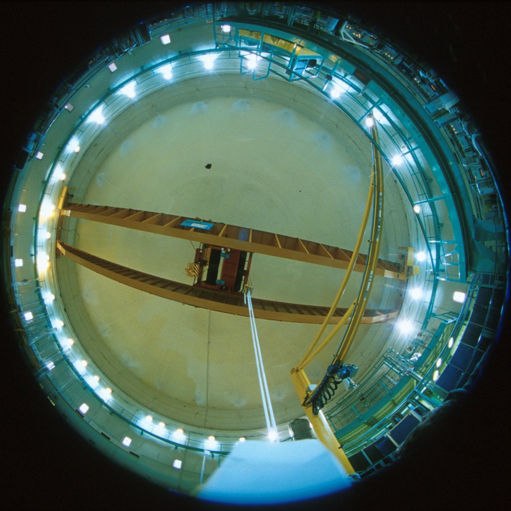 Dome and polar crane.