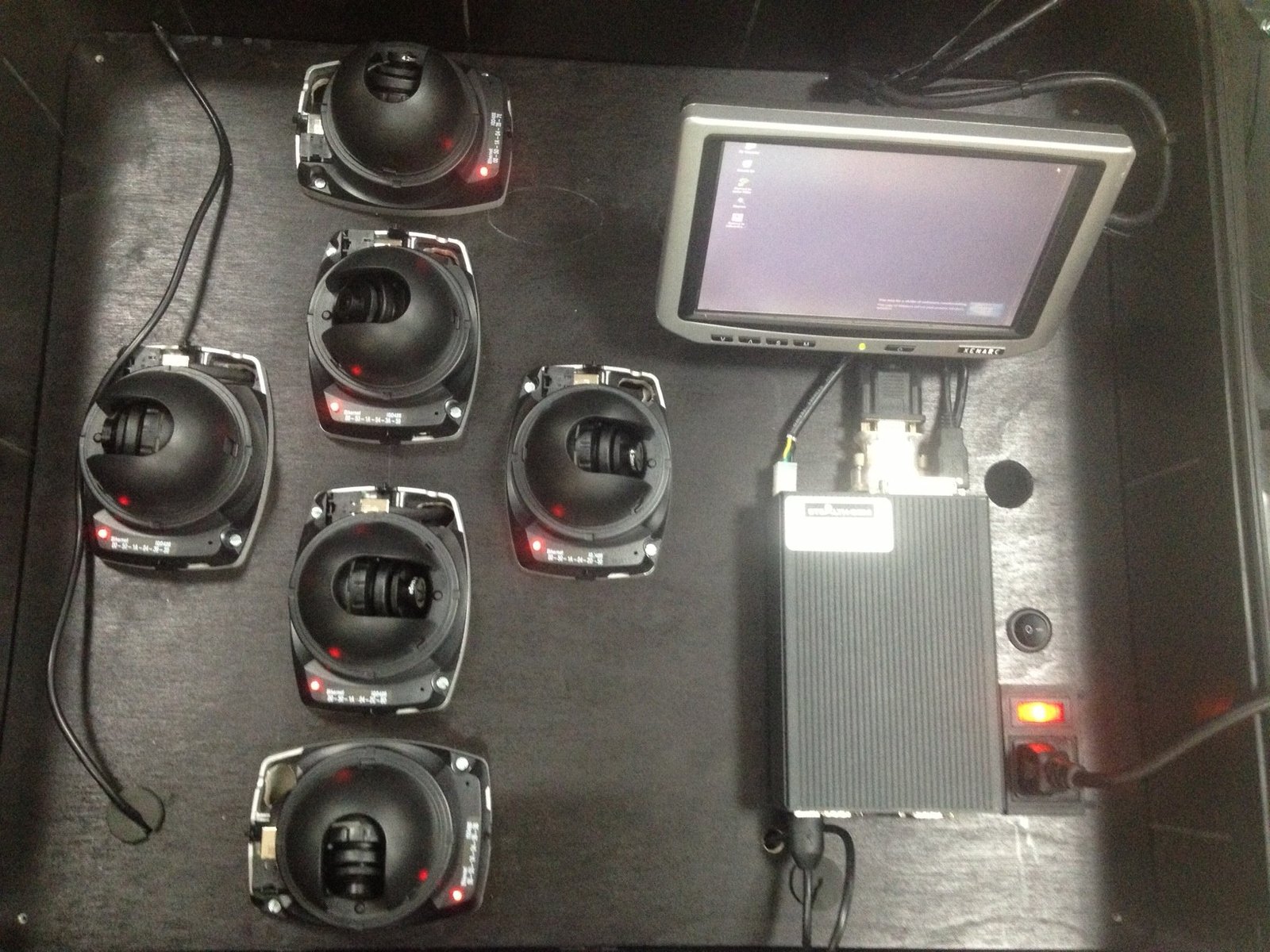 Onboard cameras and recorder.