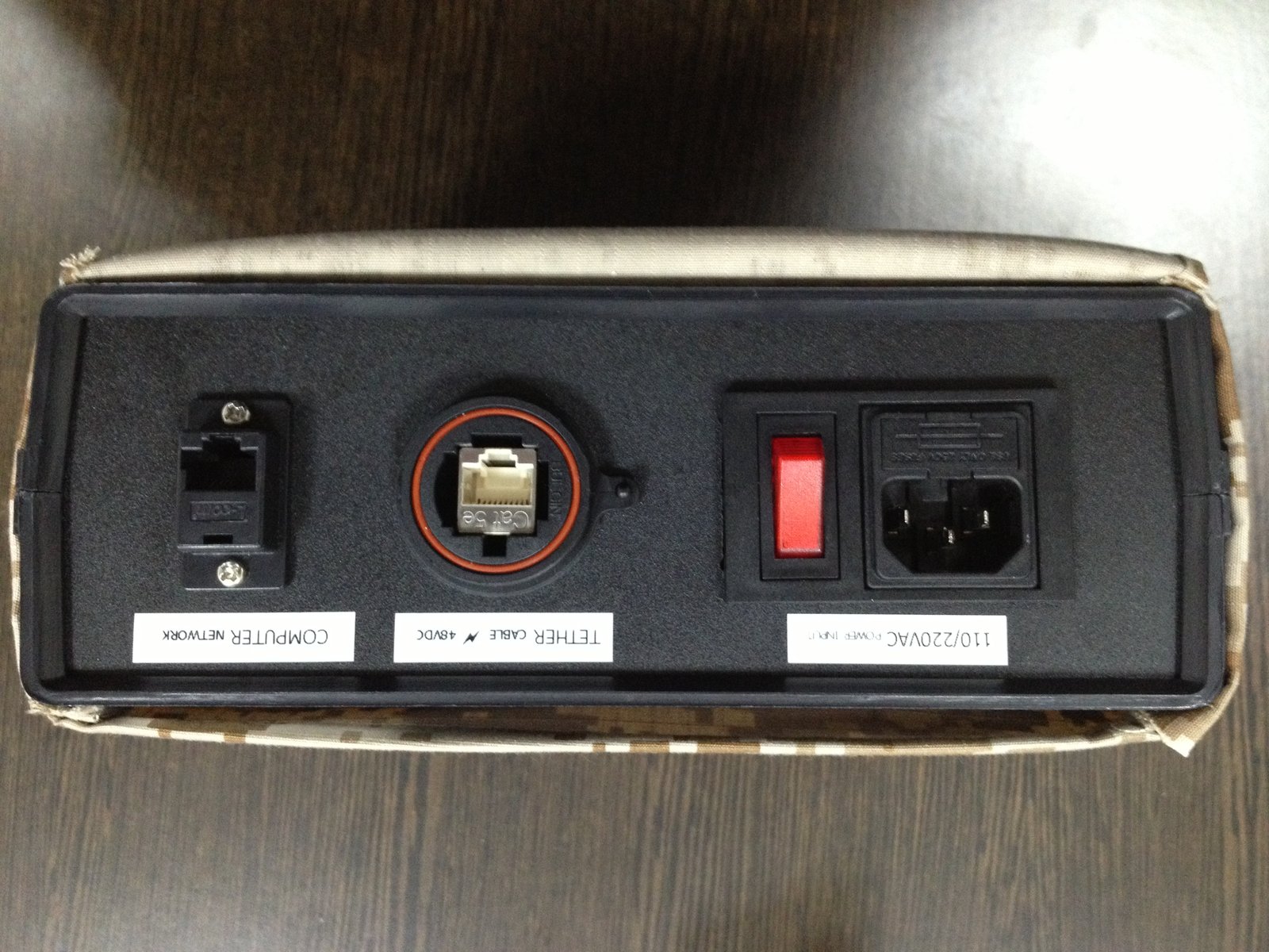 Tether unit panel.