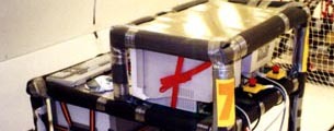 Experiment rack on board the A300 Zero-G